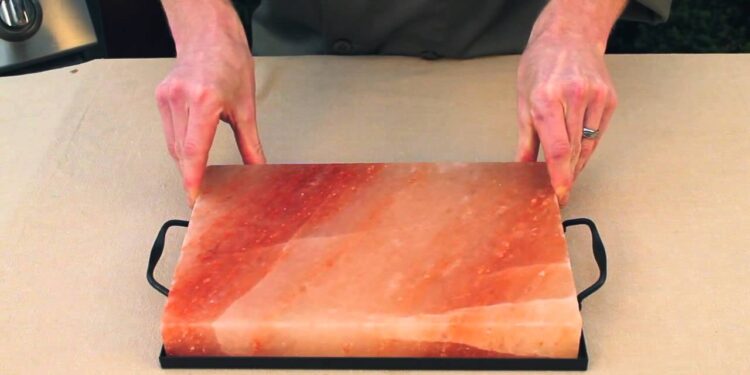 Himalayan salt tiles used in different ways