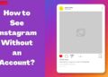 iG profile without account