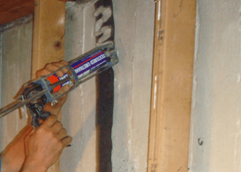 basement crack filling